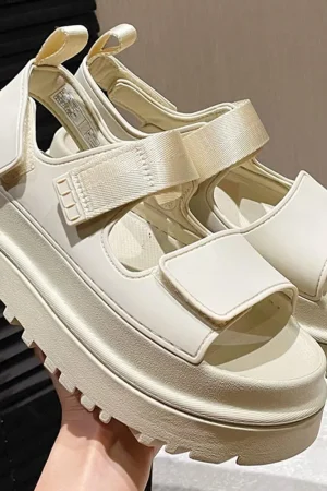 2025 Female Flat Sandals Women Ankle Boots Ladies Thick Platform High Heel Shoes Ladies Luxury Designer Slippers Women Boots